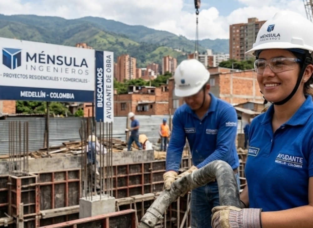 Ayudante de Obra para Proyectos de Infraestructura y Edificación Residencial
