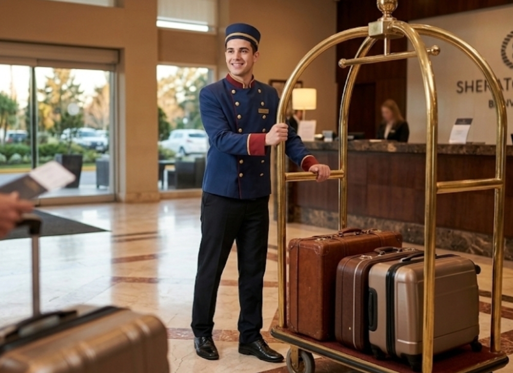Maletero Bellboy para Sheraton Pilar Hotel & Convention Center